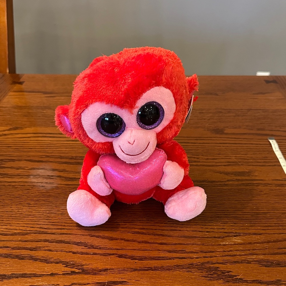 TY Beanie Boo’s stuffed animal monkey named charming with tags